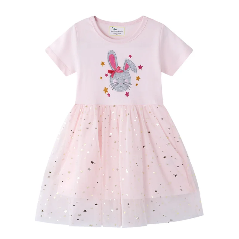 Rabbit Print Girls Short Sleeve Lace Cotton Princess Party Dress Kids Tutu Costume Summer New Style Children
Rabbit Print Girls Short Sleeve Lace Cotton Princess Party Dress Kids Tutu Costume Summer New Style Children