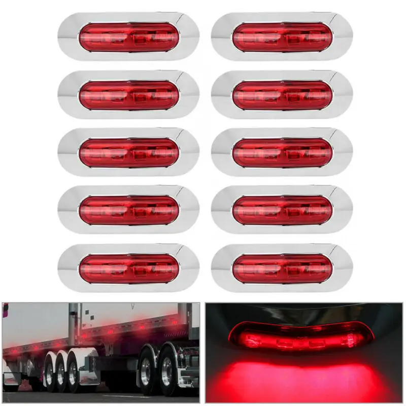 4 Car Light LED Lamp Truck 10Pcs 12/24V Clearance Light Marker Red Side Tail Hot Sale
4 Car Light LED Lamp Truck 10Pcs 12/24V Clearance Light Marker Red Side Tail Hot Sale