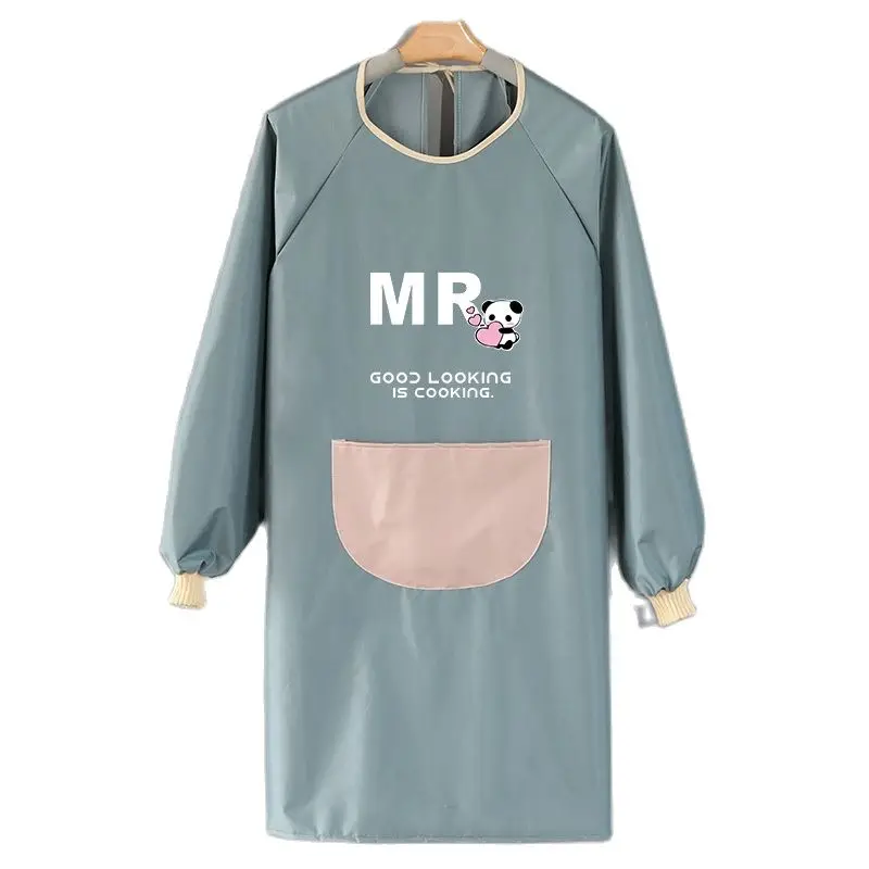 Woman Kitchen Apron for Kitchen Baking Cooking Accessories Household Cleaning for Home Purple Brown Waterproof with Sleeve 
Woman Kitchen Apron for Kitchen Baking Cooking Accessories Household Cleaning for Home Purple Brown Waterproof with Sleeve