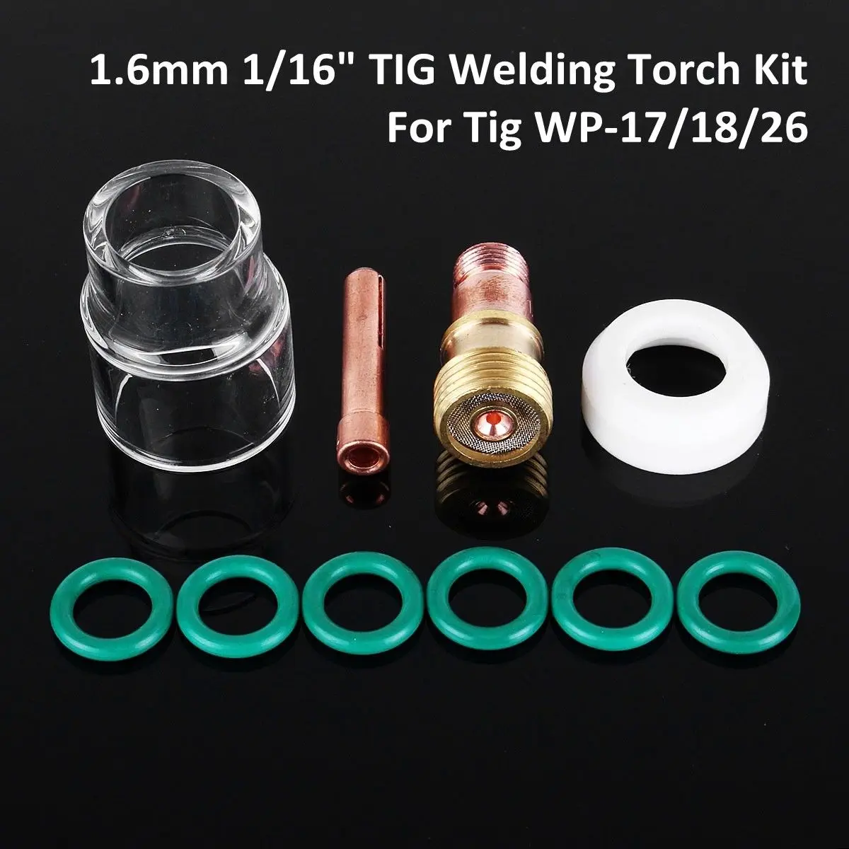 10PCS 1.6mm TIG Welding Torch Stubby Gas Lens #12 Pyrex Cup Kit For WP-17/18/26 For Rilon, Riland, Jasic, Mitech,Longetivity
10PCS 1.6mm TIG Welding Torch Stubby Gas Lens #12 Pyrex Cup Kit For WP-17/18/26 For Rilon, Riland, Jasic, Mitech,Longetivity