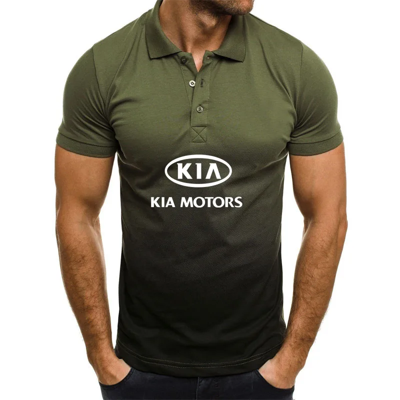 Fashion Trend Men's short sleeve KIA Car Logo Printing Summer Casual Gradient Men's POLO shirt Cotton High Quality short sleeve
Fashion Trend Men's short sleeve KIA Car Logo Printing Summer Casual Gradient Men's POLO shirt Cotton High Quality short sleeve