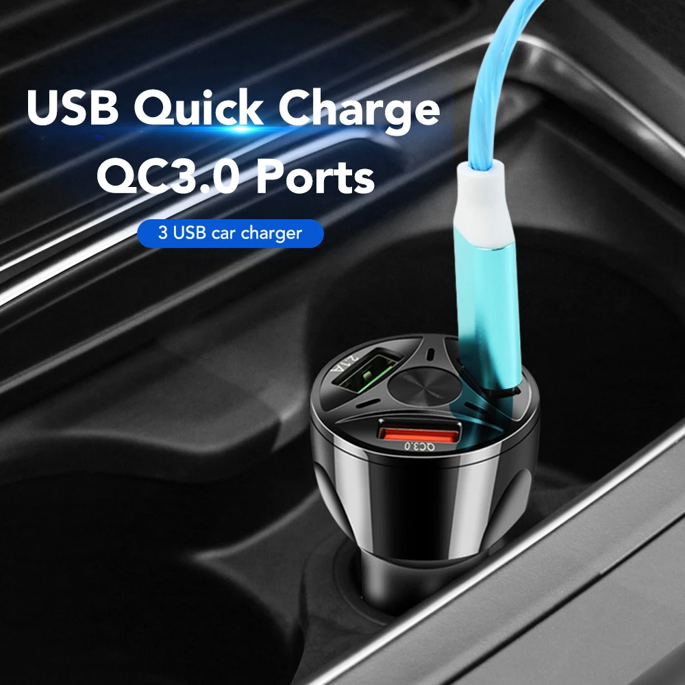Автомобильное зарядное устройство USB QC 3 0 автомобильное адаптер для audi a4 b5 megane tucson