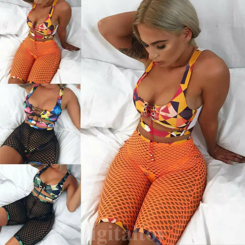 3PCS Swim Suit women print bandage bikini set fishnet shorts bathing suit push-up swimwear sexy Hollow out Beach Wear femme
3PCS Swim Suit women print bandage bikini set fishnet shorts bathing suit push-up swimwear sexy Hollow out Beach Wear femme