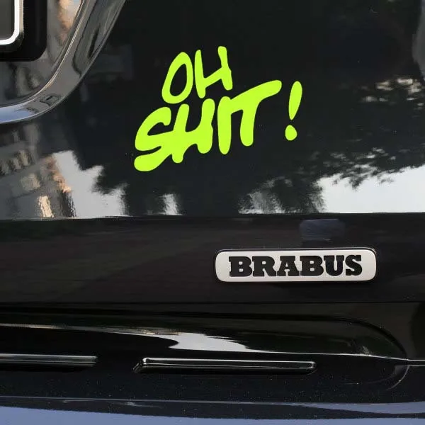 OH SHIT ! Styling Funny Car Stickers and Decals KK Vinyl for Toyota Chevrolet Cruze Volkswagen Skoda Polo Golf Hyundai Kia Lada
OH SHIT ! Styling Funny Car Stickers and Decals KK Vinyl for Toyota Chevrolet Cruze Volkswagen Skoda Polo Golf Hyundai Kia Lada