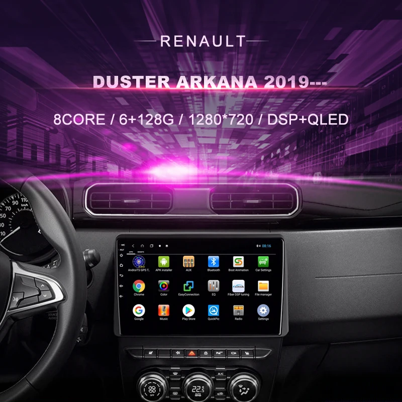 Android Car DVD GPS For Renault Duster Arkana ( 2019---)Car Radio Multimedia Video Player Navigation GPS Android 10.0 Double Din
Android Car DVD GPS For Renault Duster Arkana ( 2019---)Car Radio Multimedia Video Player Navigation GPS Android 10.0 Double Din