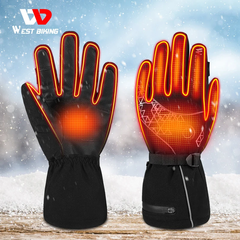 WEST BIKING Winter Heated Gloves USB Rechargeable Ski Outdoor Camping Motorcycle Cycling Glove Touch Screen Bike Bicycle Gloves
WEST BIKING Winter Heated Gloves USB Rechargeable Ski Outdoor Camping Motorcycle Cycling Glove Touch Screen Bike Bicycle Gloves