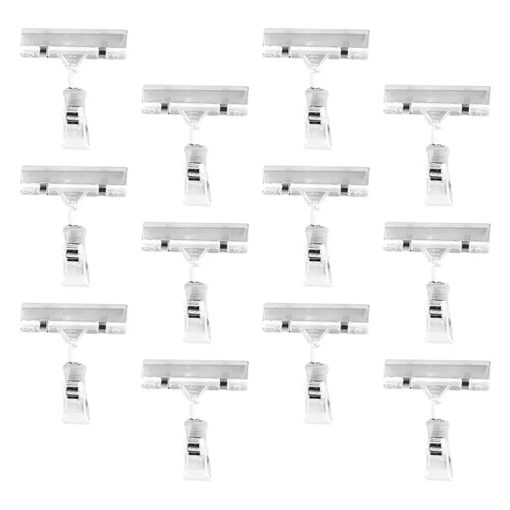 25pcs Clear Price Tags Holder Label Holder Clamp Clip-on Holder for Supermarket
25pcs Clear Price Tags Holder Label Holder Clamp Clip-on Holder for Supermarket