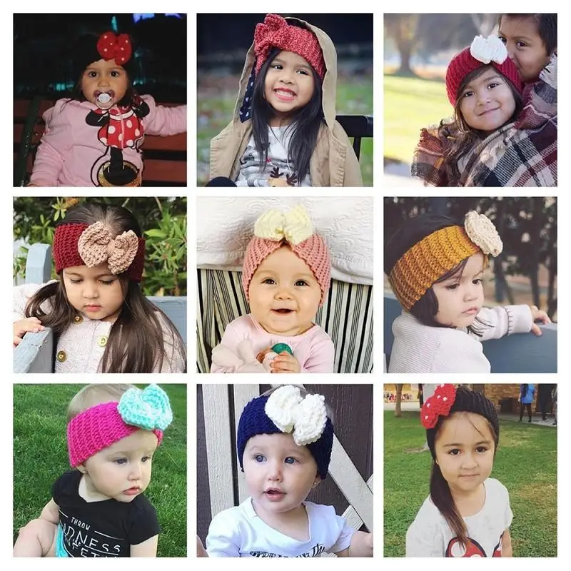 40 Colors Winter Warm Baby Turban Knitted Wool Headbands Crochet Big Bow Headwear Girls Hair Accessories Newborn Infant Headwrap
40 Colors Winter Warm Baby Turban Knitted Wool Headbands Crochet Big Bow Headwear Girls Hair Accessories Newborn Infant Headwrap