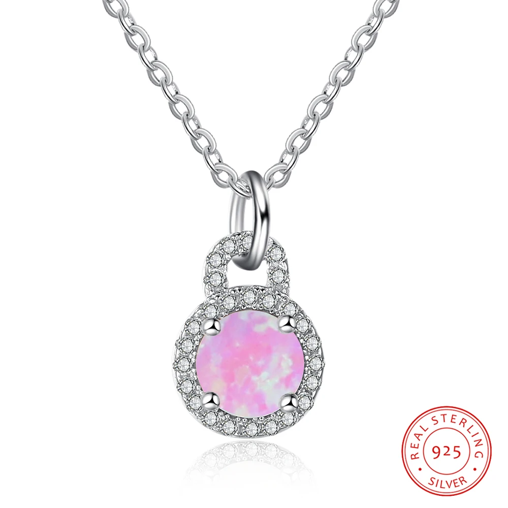 Ожерелье с замком из серебра 925 пробы, романтическое круглое ожерелье с розовым опалом, с кубическим цирконием, Подарок на юбилей
Ожерелье с замком из серебра 925 пробы, романтическое круглое ожерелье с розовым опалом, с кубическим цирконием, Подарок на юбилей