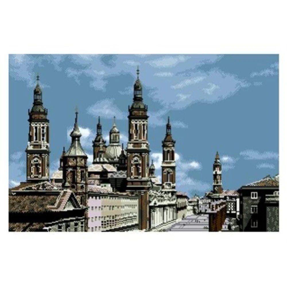 DIY Bead embroidery kit Castle Color Pre-Printed Canvas Pattern Czech beads with Bead Necklace decoration Seed beads 33.1"X22.1"
DIY Bead embroidery kit Castle Color Pre-Printed Canvas Pattern Czech beads with Bead Necklace decoration Seed beads 33.1"X22.1"