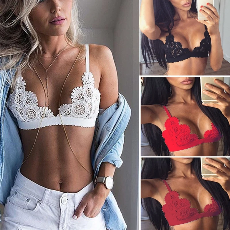 New Arrived Women Hollow Out Lace Wireless Bra Push Up Bralette Underwear
New Arrived Women Hollow Out Lace Wireless Bra Push Up Bralette Underwear