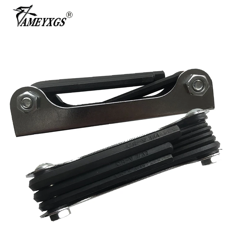 1pc Archery Multifunctional Wrench 9 in 1 Hex Folding Wrench For Outdoor Hunting Shooting Bow Repairing Accessories
1pc Archery Multifunctional Wrench 9 in 1 Hex Folding Wrench For Outdoor Hunting Shooting Bow Repairing Accessories