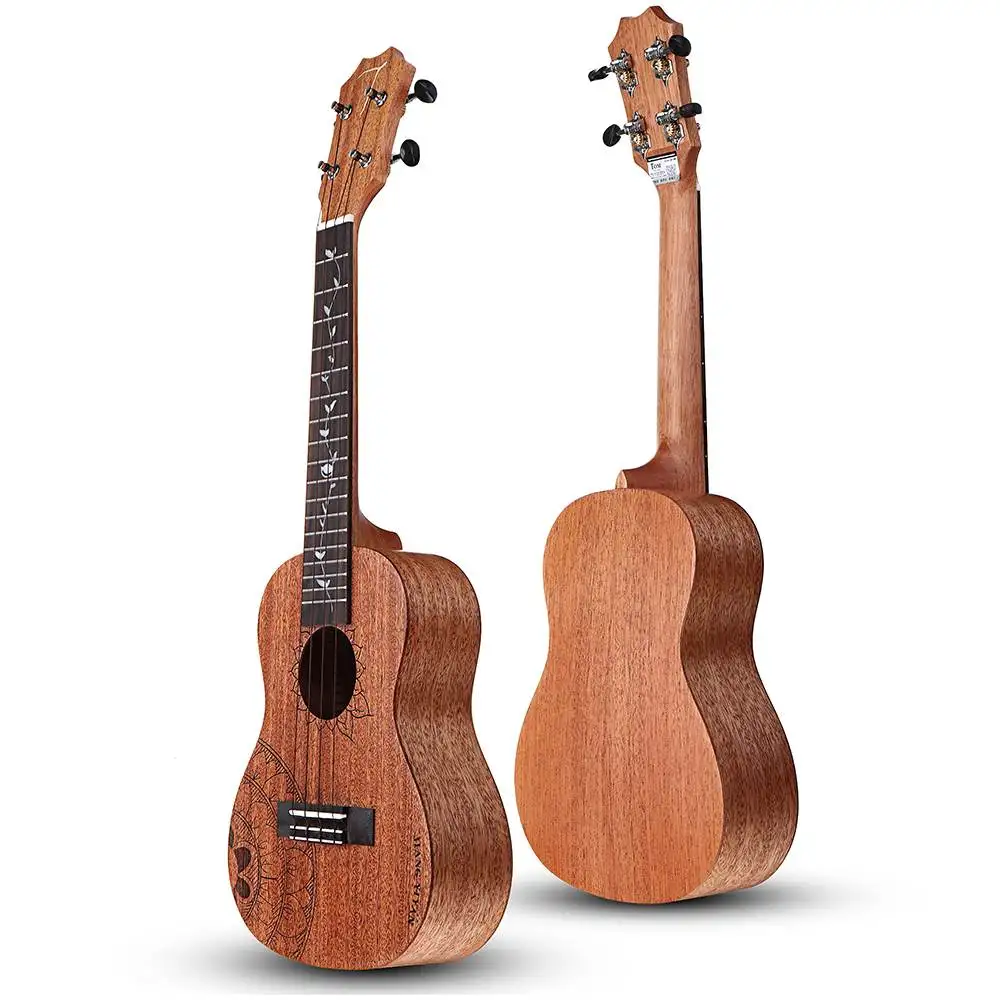 T 26 Inch Acoustic Concert Ukulele Mahogany Wood C 23 Inch Soprano Ukulele 4 Strings Musical Instruments With Carrying Bag
T 26 Inch Acoustic Concert Ukulele Mahogany Wood C 23 Inch Soprano Ukulele 4 Strings Musical Instruments With Carrying Bag