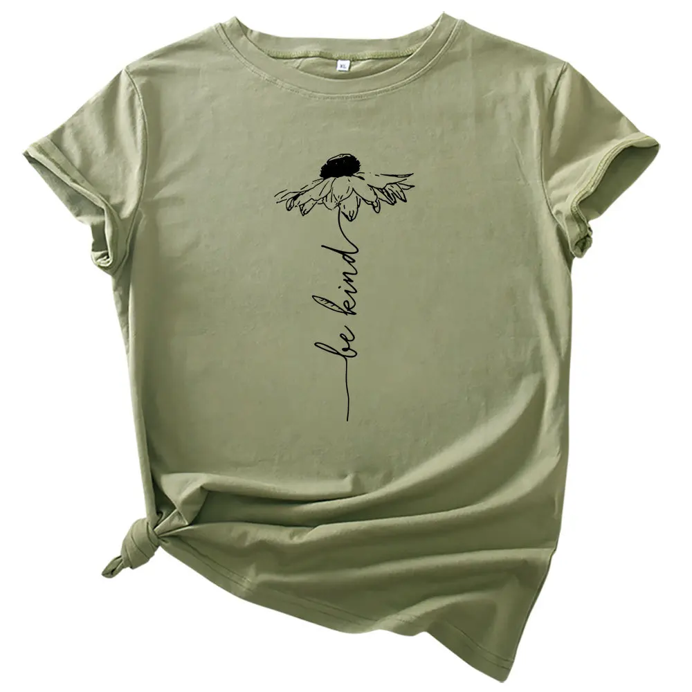 Elimiiya Sunflower Print 100% Cotton Short-sleeved T-shirt Summer Creativity Graphic Top White Tee Oversize Women's T-shirts
Elimiiya Sunflower Print 100% Cotton Short-sleeved T-shirt Summer Creativity Graphic Top White Tee Oversize Women's T-shirts