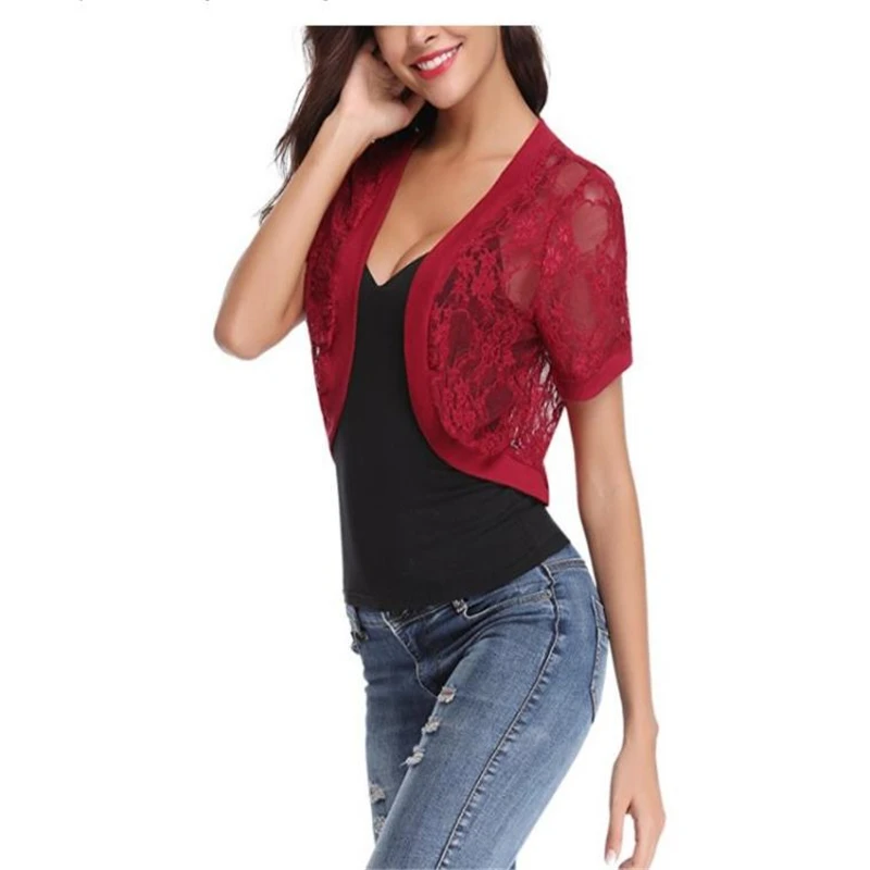 Women's Summer New Short Sleeves Thin Small Shawl Lace Air Conditioning Cardigan Short Womens Thin Cardigan 
Women's Summer New Short Sleeves Thin Small Shawl Lace Air Conditioning Cardigan Short Womens Thin Cardigan