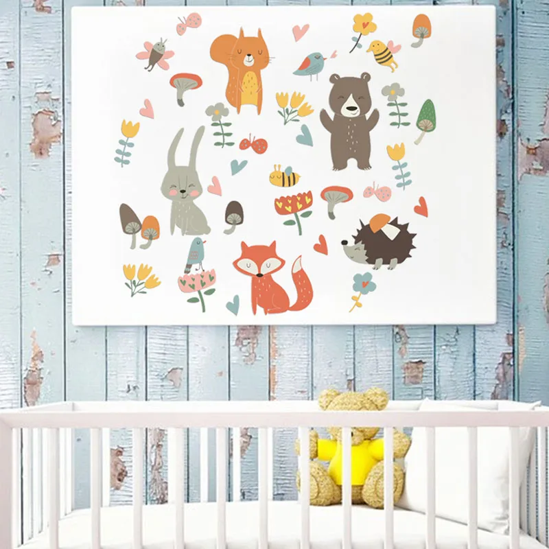 Cartoon Animals Kids Wall Sticker Baby Room Nursery Decor Cute Bunny Flash Sloths Forest Fairy Tales Sticker Boy Gift
Cartoon Animals Kids Wall Sticker Baby Room Nursery Decor Cute Bunny Flash Sloths Forest Fairy Tales Sticker Boy Gift