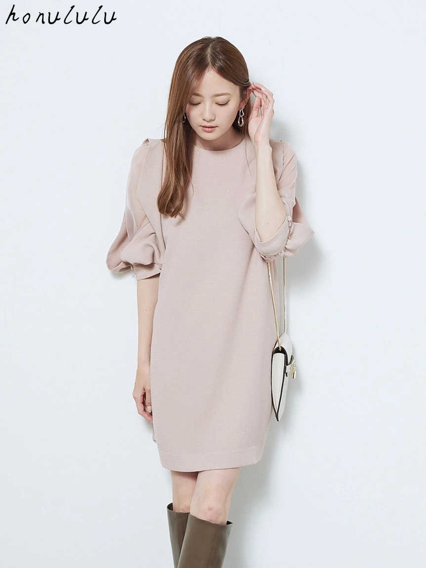 2021 early autumn new Japanese style Rimi Ishihara three-quarter sleeves loose A-line skirt chiffon dress women
2021 early autumn new Japanese style Rimi Ishihara three-quarter sleeves loose A-line skirt chiffon dress women