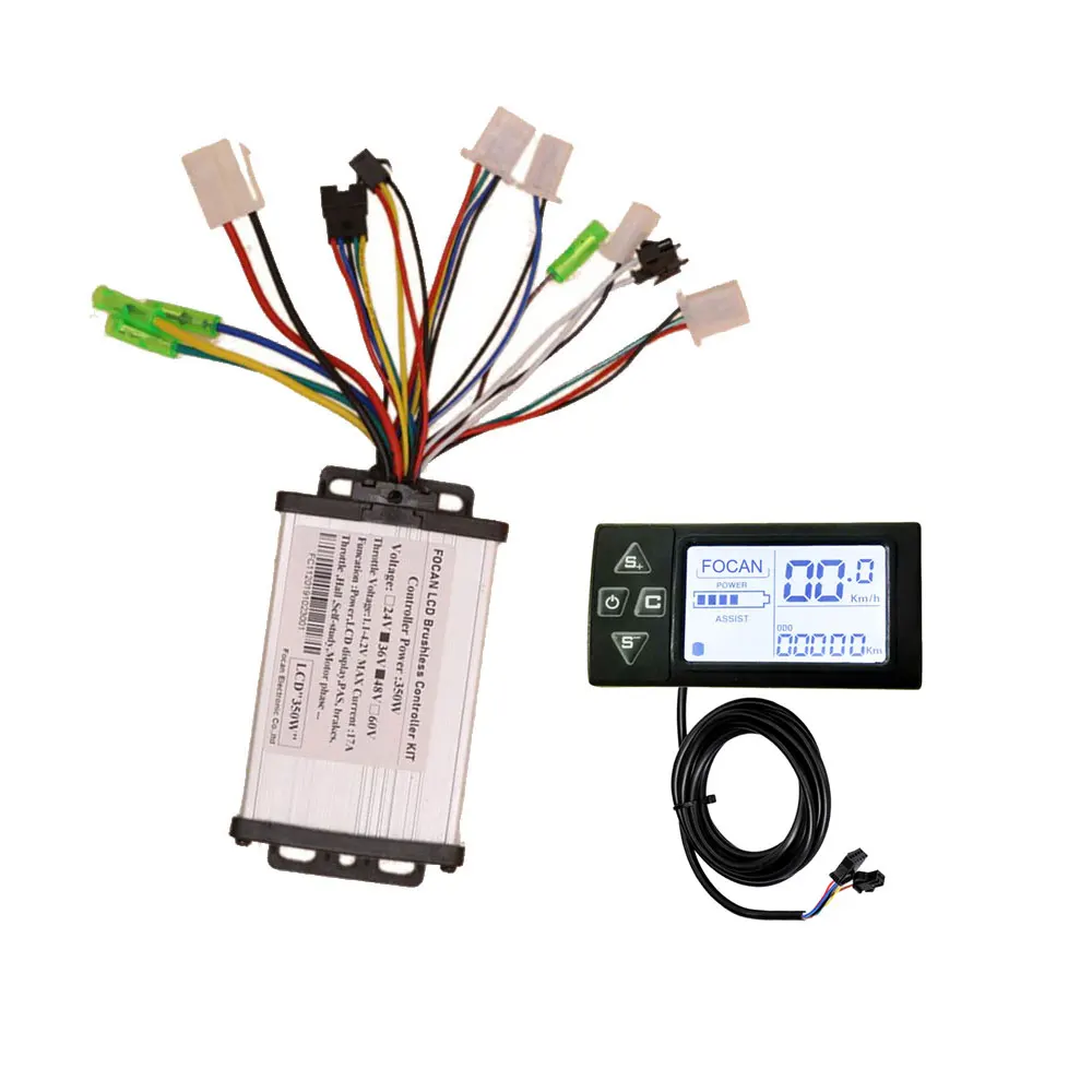 

350W 450W 24V 36V 48V 60V BLDC Scooter DC Motor E-bike electric Bicycle Brushless Controller S861 LCD Display