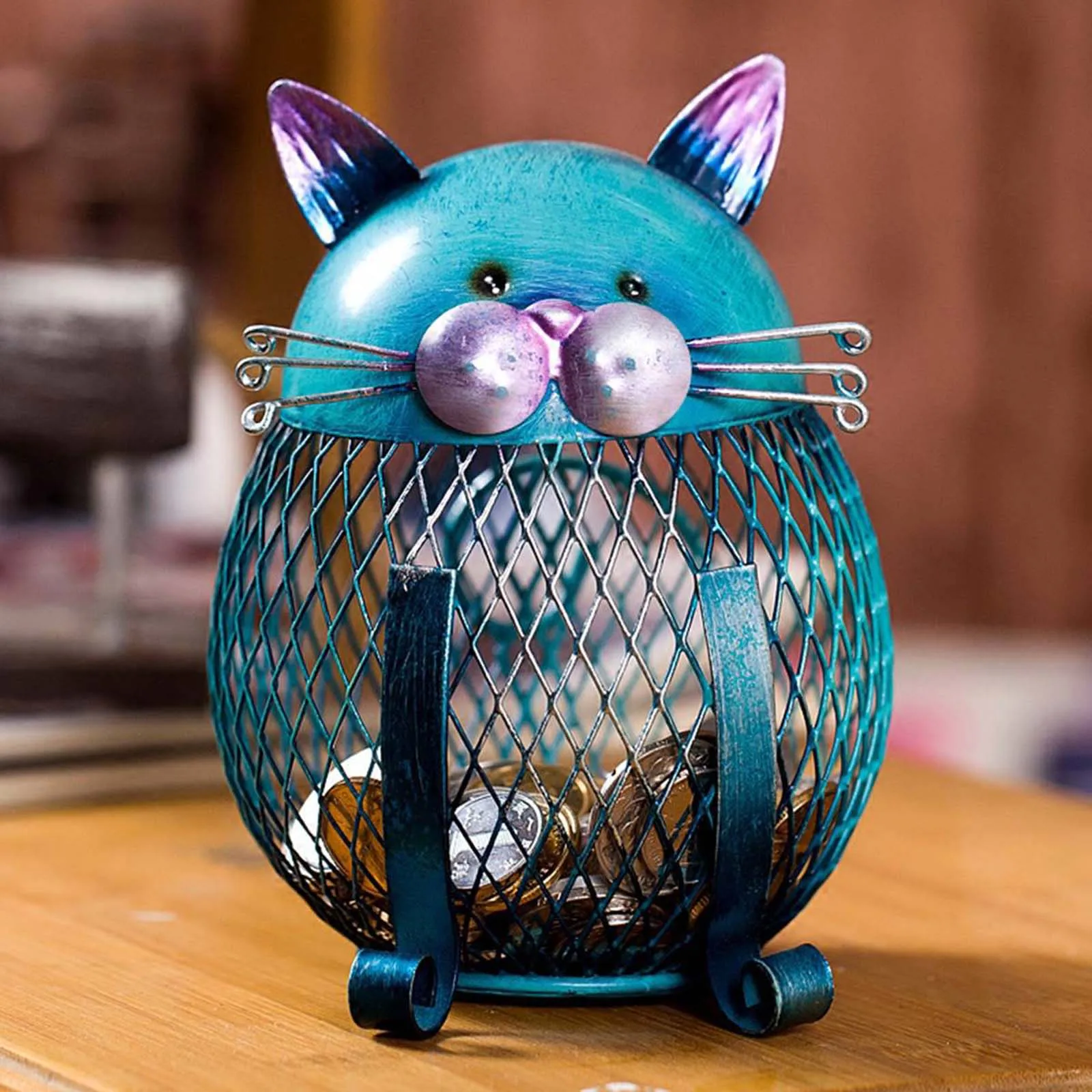 TOOARTS Cat coin Box Piggy Bank Animal Ornament Creative Gifts Iron Art Ornament Handcrafts Home Garden Interior Decoration
TOOARTS Cat coin Box Piggy Bank Animal Ornament Creative Gifts Iron Art Ornament Handcrafts Home Garden Interior Decoration