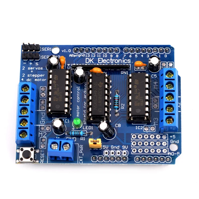 1pc Motor Drive Expansion Board For Arduino L293D Motor Drive Module Motor Control Shield
1pc Motor Drive Expansion Board For Arduino L293D Motor Drive Module Motor Control Shield