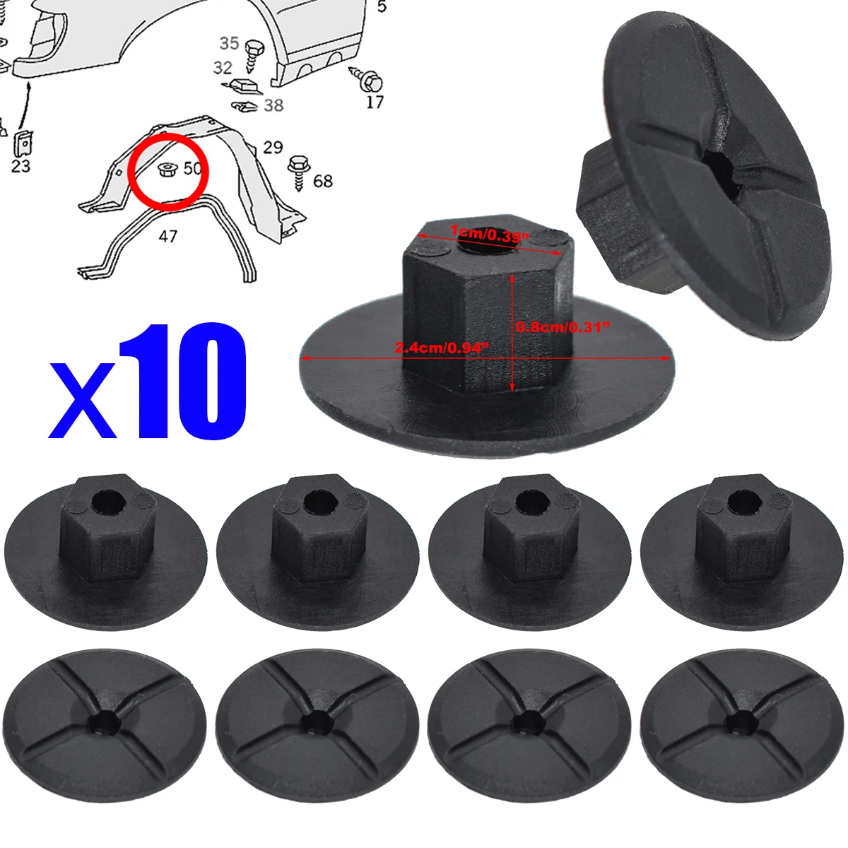 10x 4mm Fastener Nut Cover For VW Caddy Polo Seat Ibiza Leon Toledo Fender Mud Flaps Splash Guard Wheel Arch Bumper Panel Clips
10x 4mm Fastener Nut Cover For VW Caddy Polo Seat Ibiza Leon Toledo Fender Mud Flaps Splash Guard Wheel Arch Bumper Panel Clips