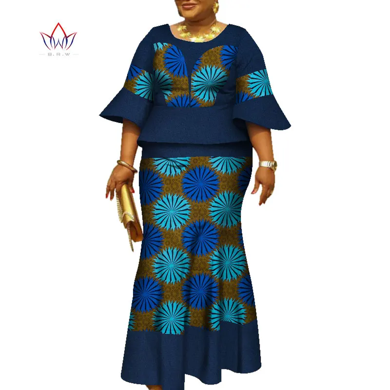 Комплект из топа и юбки с принтом, с оборками и рукавами, WY5712 
Комплект из топа и юбки с принтом, с оборками и рукавами, WY5712