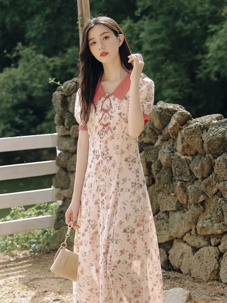 Apricot Small Fresh and Sweet French First Love A-line Skirt Temperament Chiffon Floral Dress Female Summer Long New
Apricot Small Fresh and Sweet French First Love A-line Skirt Temperament Chiffon Floral Dress Female Summer Long New