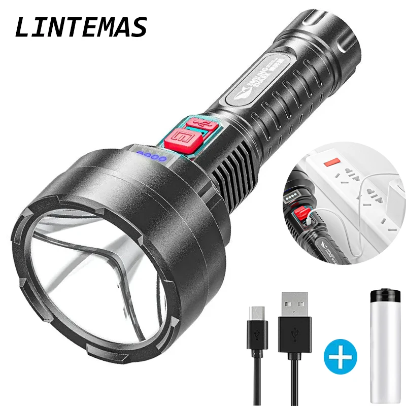 High power led flashlights Portable Ultra Bright USB Rechargeable Powerful Flashlight Waterproof Outdoor Camping Led Flashlight
High power led flashlights Portable Ultra Bright USB Rechargeable Powerful Flashlight Waterproof Outdoor Camping Led Flashlight