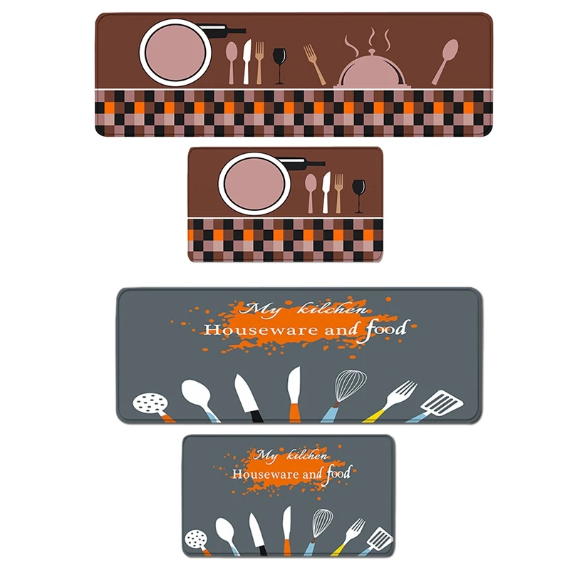 2 Pack Cutlery Tool Print Pattern Kitchen Carpet Floor Mat Oil and Water Absorption Non-Slip Foot Pad
2 Pack Cutlery Tool Print Pattern Kitchen Carpet Floor Mat Oil and Water Absorption Non-Slip Foot Pad