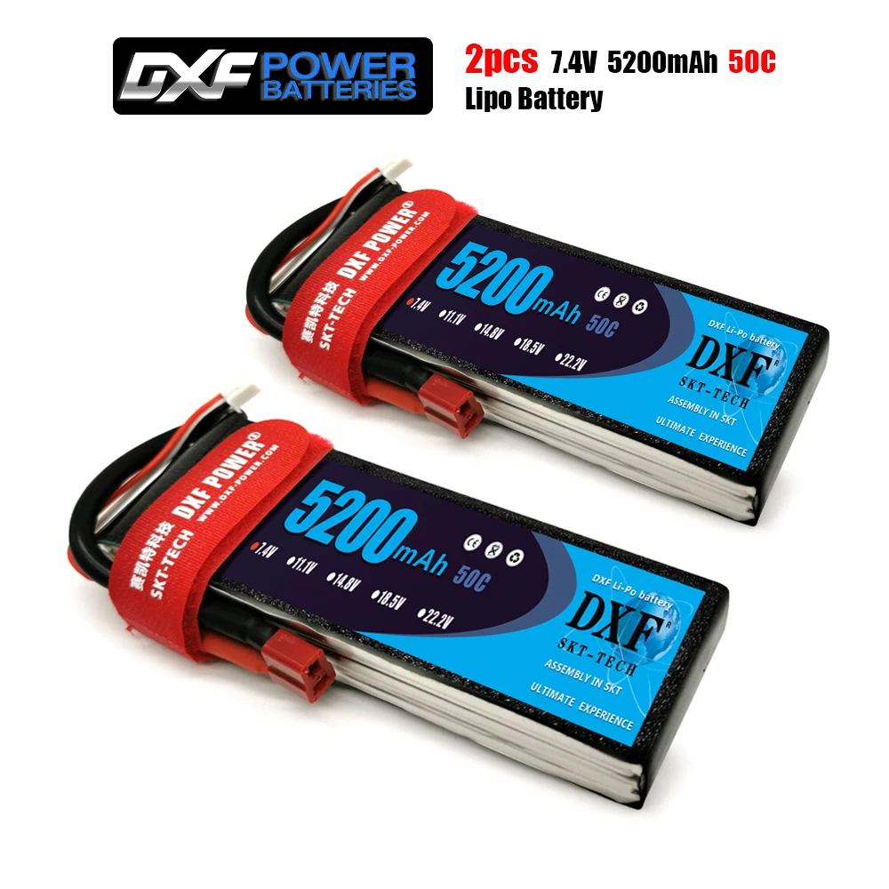 DXF Lipo Battery 2S 7.4V 5200mah 50C MAX 100C Batery for RC AKKU Car Boat Airplane Quadcopter battery
DXF Lipo Battery 2S 7.4V 5200mah 50C MAX 100C Batery for RC AKKU Car Boat Airplane Quadcopter battery