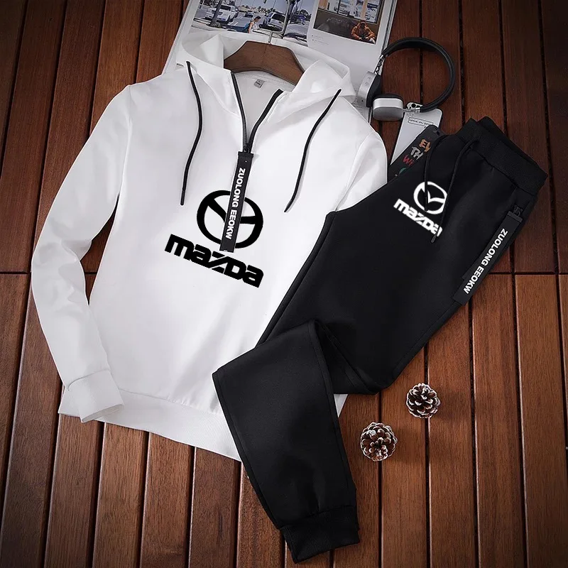 Spring Autumn Men's hoodie Mazda Car Logo Printing Cotton High Quality Solid color Splicing Men's sweatshirt+sweatpants 2-piece
Spring Autumn Men's hoodie Mazda Car Logo Printing Cotton High Quality Solid color Splicing Men's sweatshirt+sweatpants 2-piece