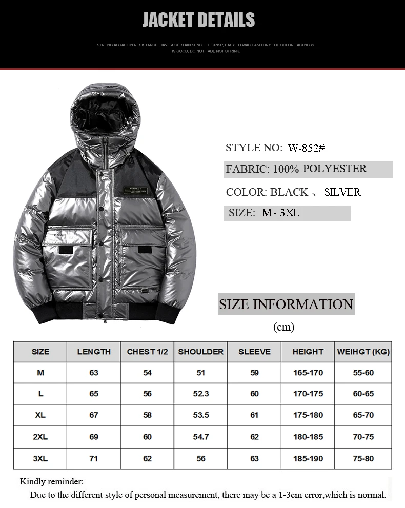 H.S.Bonnie 2019 Mens Winter Warm White Duck Down Hooded Mens Patchwork Windbreak Jacket Parka jaqueta masculino chaqueta hombre
H.S.Bonnie 2019 Mens Winter Warm White Duck Down Hooded Mens Patchwork Windbreak Jacket Parka jaqueta masculino chaqueta hombre