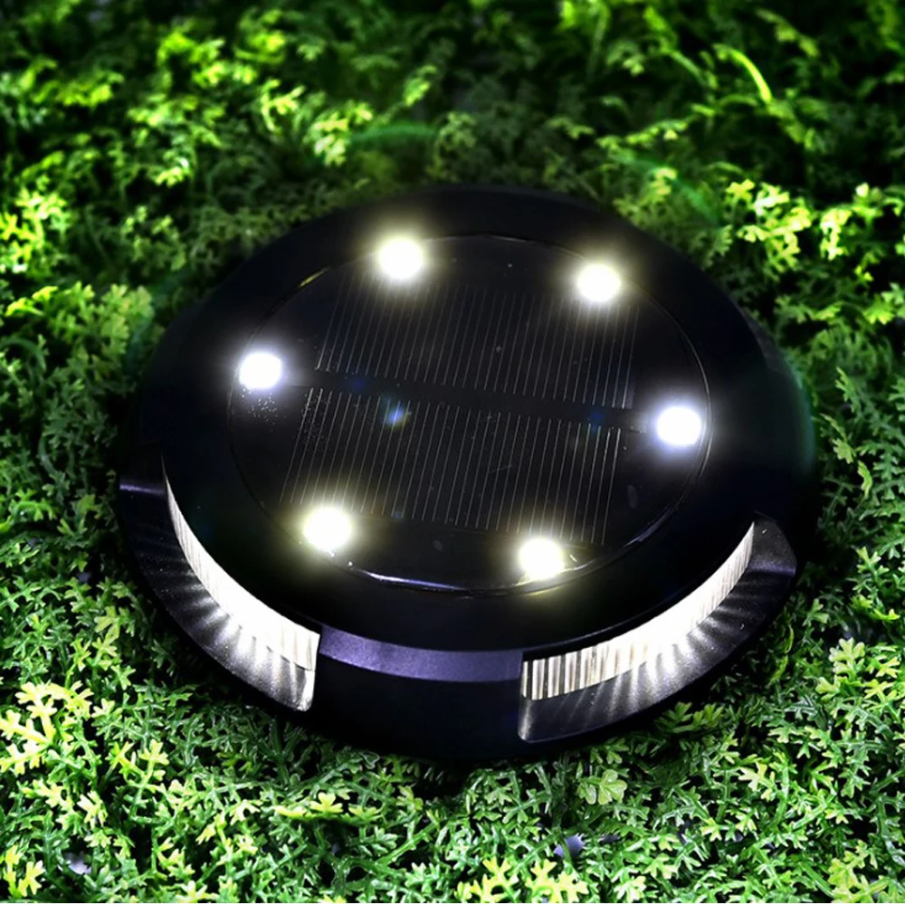 4/8pcs Solar Power Underground Light Buried Stair Lamp Outdoor Path Way Garden Decorations Floor Lawn Waterproof Footlight | Лампы и