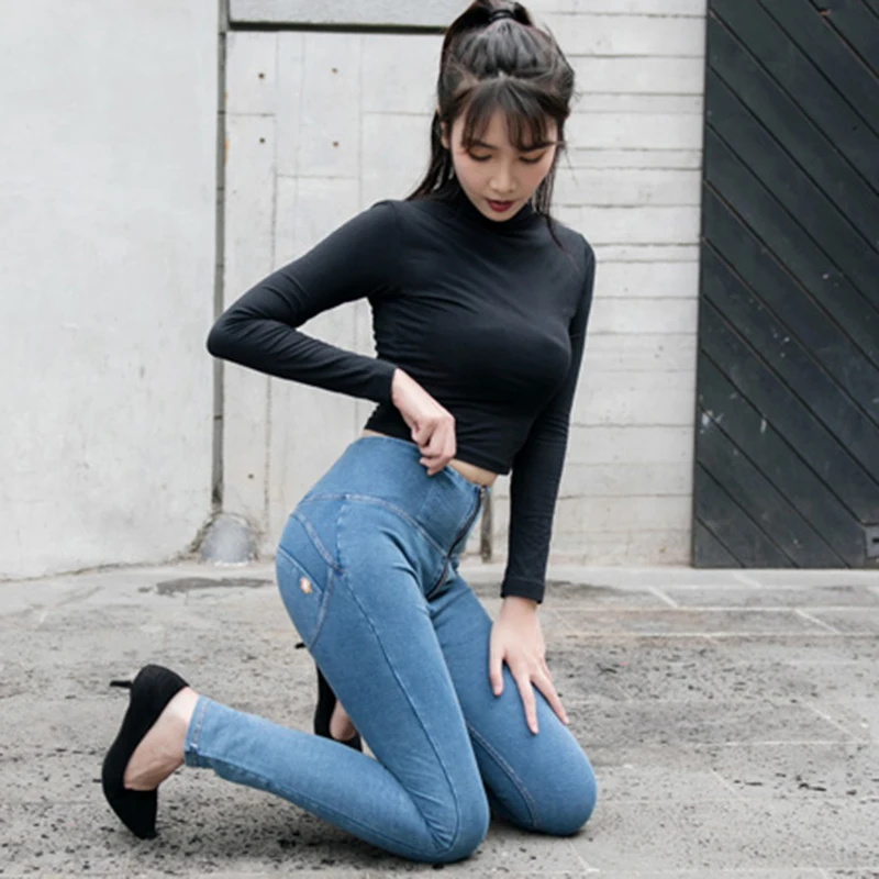 Women High Waist Slim Jeans Lady Sexy Bodycon Pencil Pants Female Peach Hip Thin Leggings Denim Jeans Autumn Elasticity Trousers
Women High Waist Slim Jeans Lady Sexy Bodycon Pencil Pants Female Peach Hip Thin Leggings Denim Jeans Autumn Elasticity Trousers