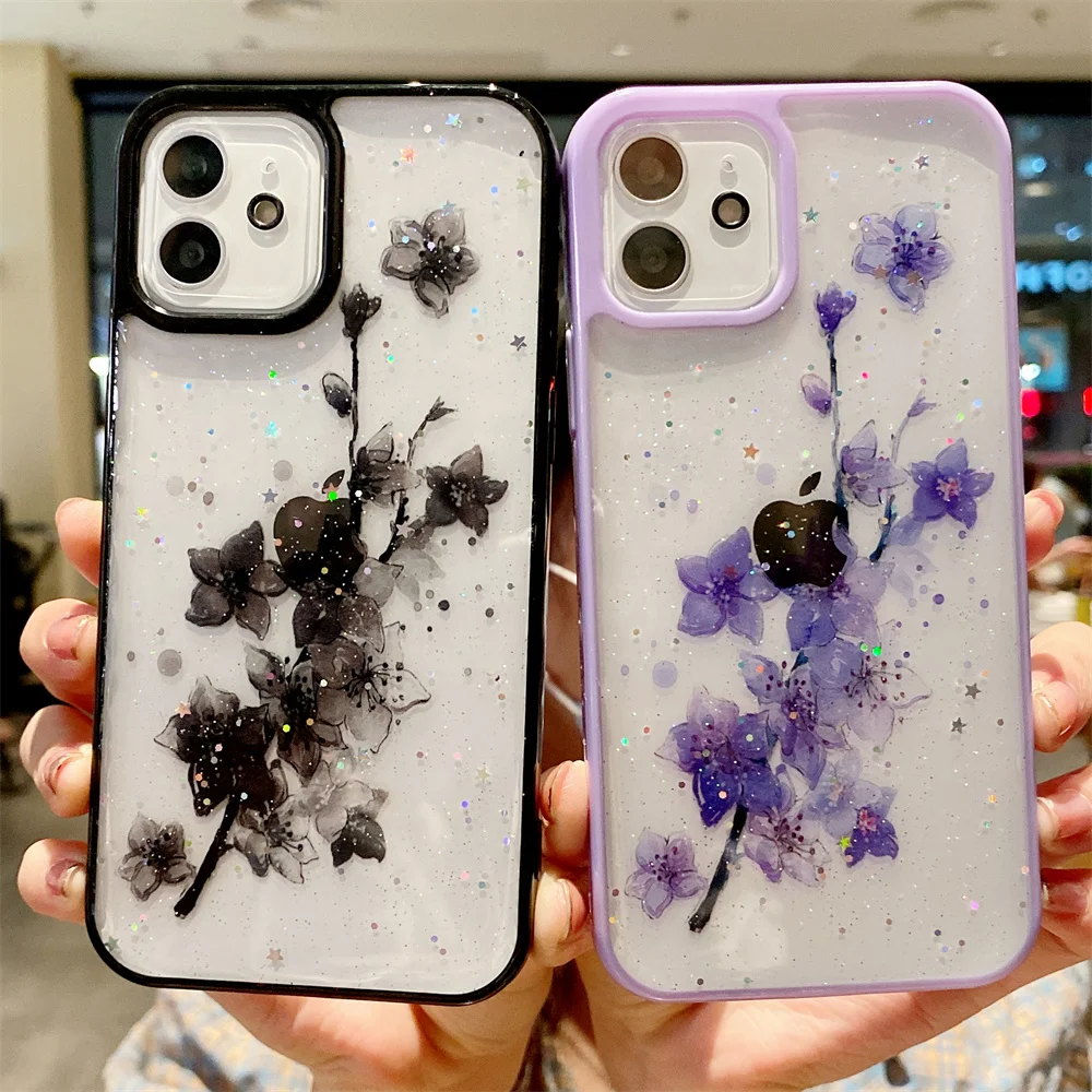 Glitter Epoxy Flowers Case for IPhone 11 12 Pro Max XS XR SE 2020 7 8 Plus Clear Coque Candy Color Shockproof Bumper Back Cover
Glitter Epoxy Flowers Case for IPhone 11 12 Pro Max XS XR SE 2020 7 8 Plus Clear Coque Candy Color Shockproof Bumper Back Cover