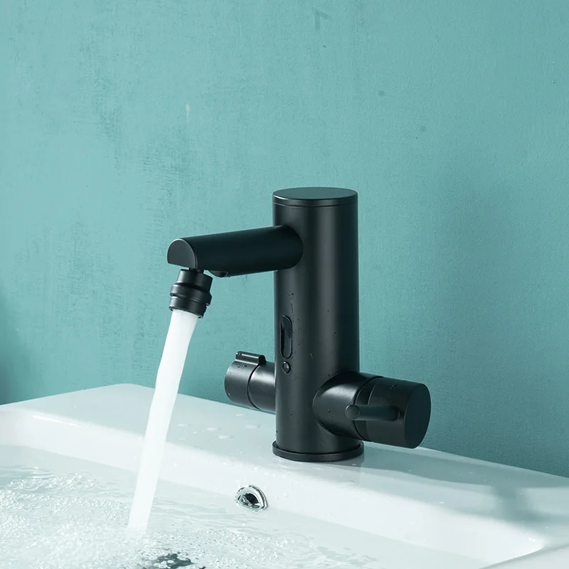 Automatic Sink Basin Water Tap Faucet Aerator Bathoom Black Hot Cold Touch Sensor Faucet Design Cocina Home Improvement HX50BF
Automatic Sink Basin Water Tap Faucet Aerator Bathoom Black Hot Cold Touch Sensor Faucet Design Cocina Home Improvement HX50BF
