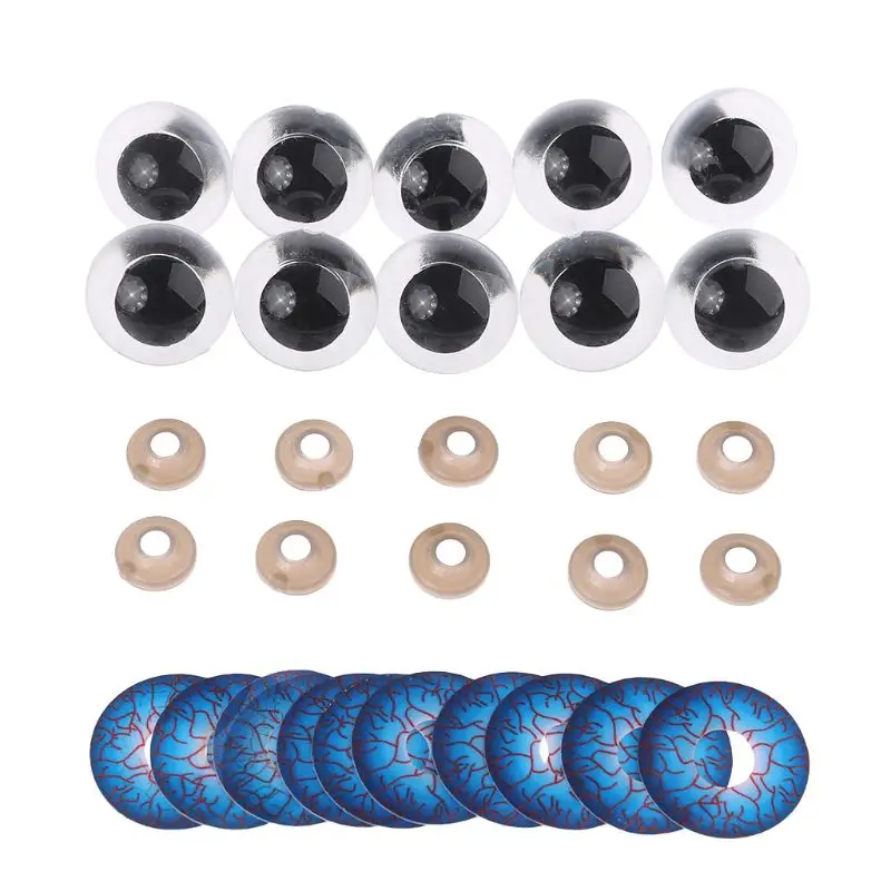 10pcs 12mm/14mm/16mm/18mm/20mm/24mm Plastic DIY Puppet Safety Eyes for Handmade Horror Doll Craft Halloween Toy
10pcs 12mm/14mm/16mm/18mm/20mm/24mm Plastic DIY Puppet Safety Eyes for Handmade Horror Doll Craft Halloween Toy