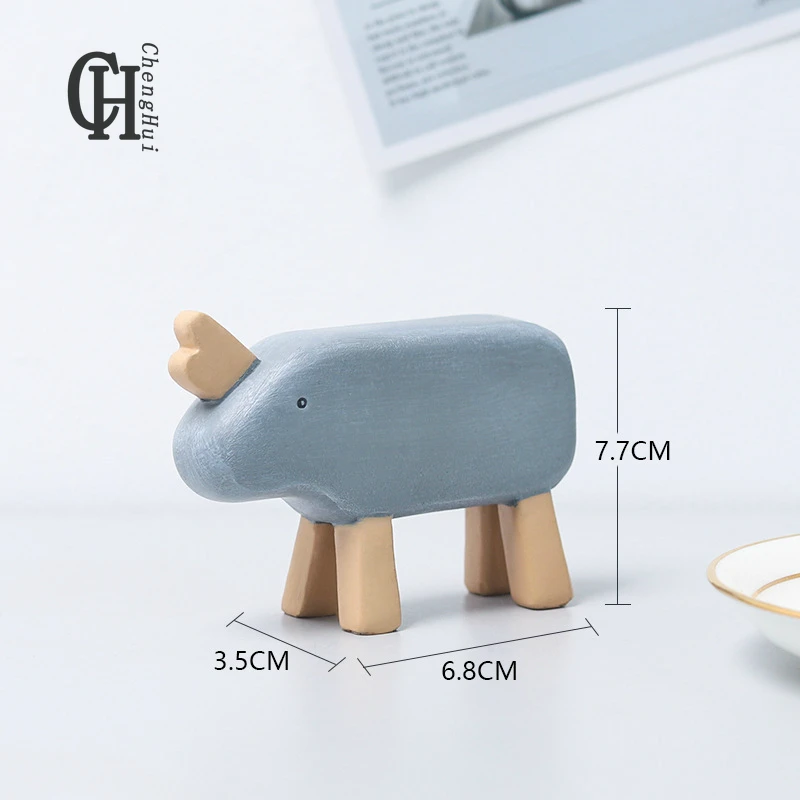 Cartoon Animal Resin Ornaments Creative Home Decoration Nordic Crafts Desktop Counter Decorations Wood Crafts
Cartoon Animal Resin Ornaments Creative Home Decoration Nordic Crafts Desktop Counter Decorations Wood Crafts