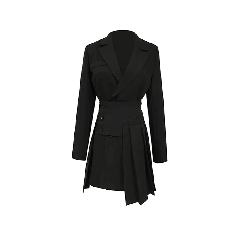 High-end Fashion 2020 Autumn Women Set Office Lady Long Sleeve Double-breasted Black Blazers Coat + Chic Short Skirt 2 Piece Set
High-end Fashion 2020 Autumn Women Set Office Lady Long Sleeve Double-breasted Black Blazers Coat + Chic Short Skirt 2 Piece Set