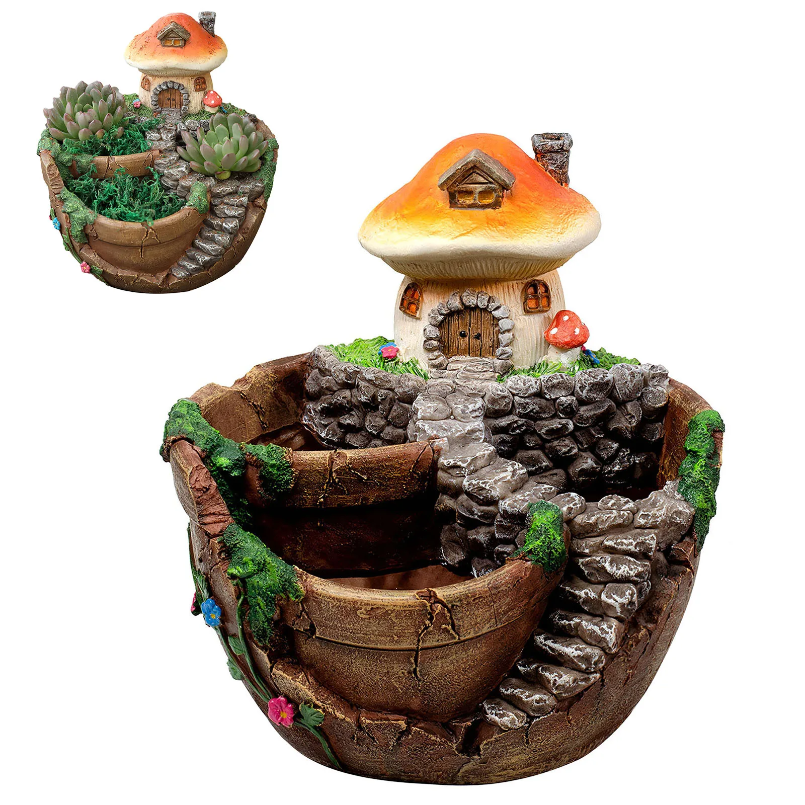 Mini House Figurines Resin Flower Pot For Herb Cacti Succulent Plants Planter Home Garden Micro Landscape Decor Crafts
Mini House Figurines Resin Flower Pot For Herb Cacti Succulent Plants Planter Home Garden Micro Landscape Decor Crafts