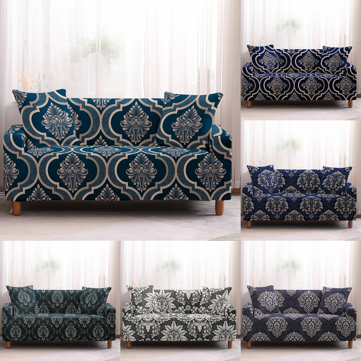 Boho Mandala Pattern Stretch Sofa Cover for Living Room Universal Sectional Couch Slipcover Elastic Sofa Cover 1/2/3/4 Seater
Boho Mandala Pattern Stretch Sofa Cover for Living Room Universal Sectional Couch Slipcover Elastic Sofa Cover 1/2/3/4 Seater