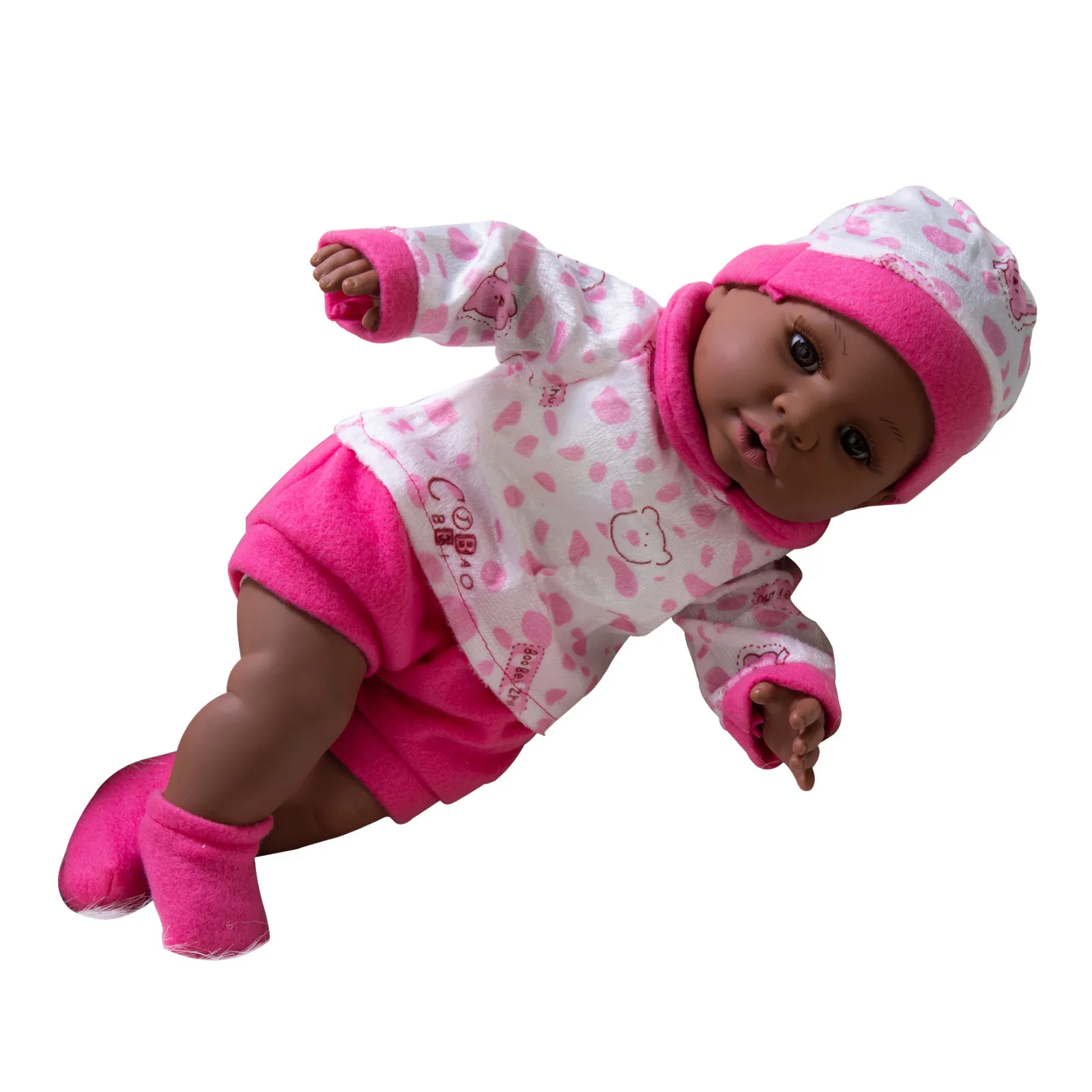 17-inch Simulation Doll Cute Vinyl Black Doll Fashion Clothing Soothe Child Sleep Play House Montessori Toy Poupe De Simulation
17-inch Simulation Doll Cute Vinyl Black Doll Fashion Clothing Soothe Child Sleep Play House Montessori Toy Poupe De Simulation