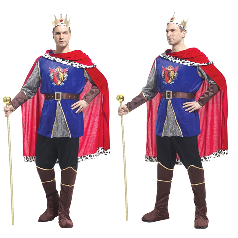 Halloween King Costume Top Pants With Shoes Cover For Adult Performance Cosplay Birthday Man Party Dress
Halloween King Costume Top Pants With Shoes Cover For Adult Performance Cosplay Birthday Man Party Dress