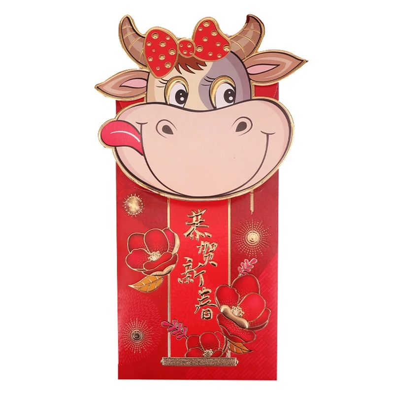 3pcs 2021 OX Lucky Chinese Red Envelopes Lucky Pockets Red Packet For Chinese New Year Spring Birthday Marry Party Gift Box
3pcs 2021 OX Lucky Chinese Red Envelopes Lucky Pockets Red Packet For Chinese New Year Spring Birthday Marry Party Gift Box