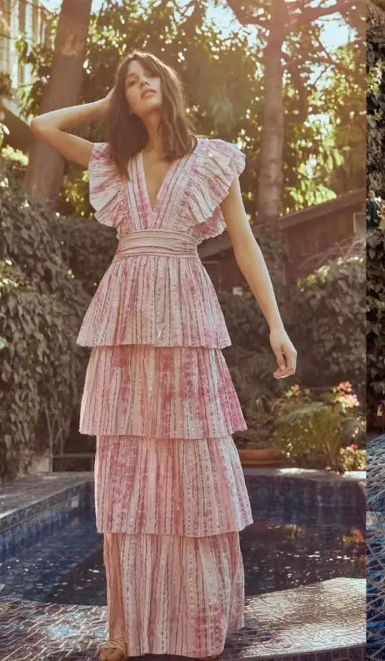 DEAT 2021 New Summer Fashion Women Clothes Ruffles Sleeveless Printed High Waist Pullover V-neck Deep Long Dress Beach WR37215L
DEAT 2021 New Summer Fashion Women Clothes Ruffles Sleeveless Printed High Waist Pullover V-neck Deep Long Dress Beach WR37215L