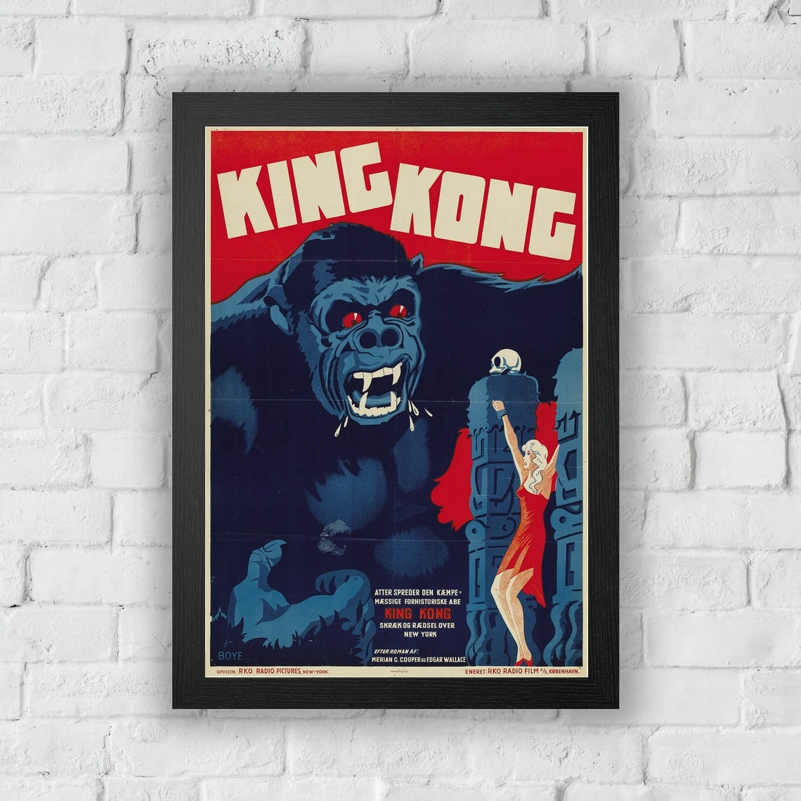 Винтажный художественный постер кинопостер King Kong, холст, художественные принты, украшение для дома, настенная живопись (без рамки)
Винтажный художественный постер кинопостер King Kong, холст, художественные принты, украшение для дома, настенная живопись (без рамки)