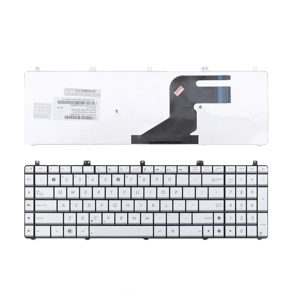 new Laptop Keyboard for Asus N55 N55S N55SL N55SF N55X Silver replacement US 0KNB0-7200US00
new Laptop Keyboard for Asus N55 N55S N55SL N55SF N55X Silver replacement US 0KNB0-7200US00