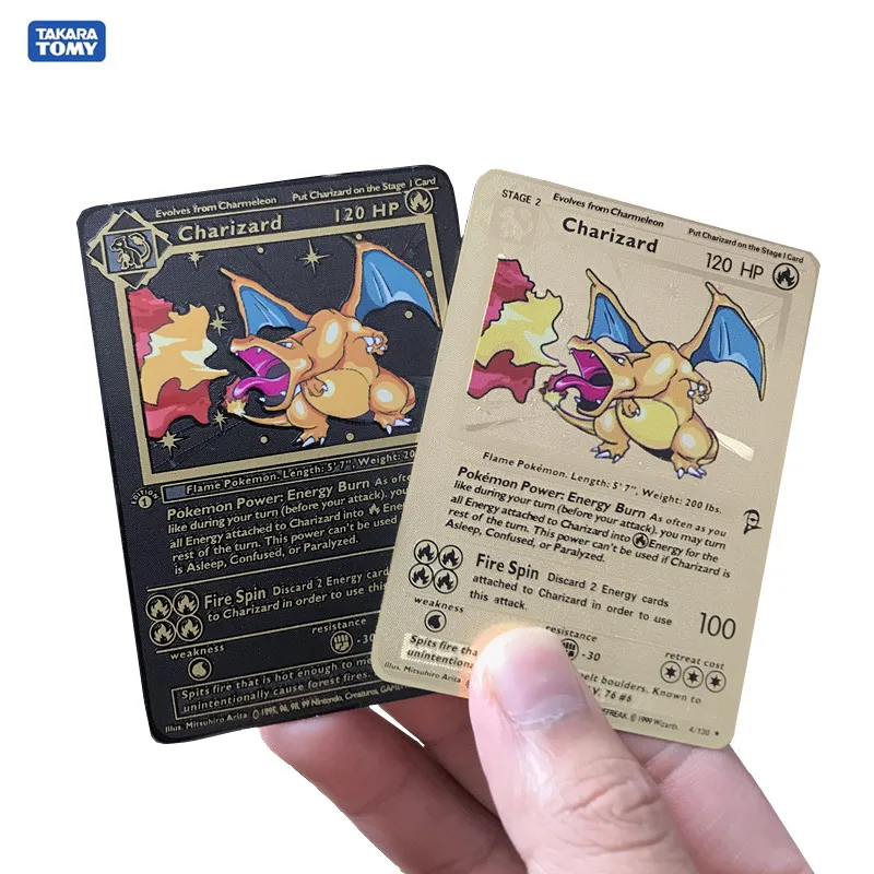27 styles Pokemon Card DIY Charizard Pikachu Charmander Blastoise Golden Card Collection Pokemon Metal Card Board game cards
27 styles Pokemon Card DIY Charizard Pikachu Charmander Blastoise Golden Card Collection Pokemon Metal Card Board game cards