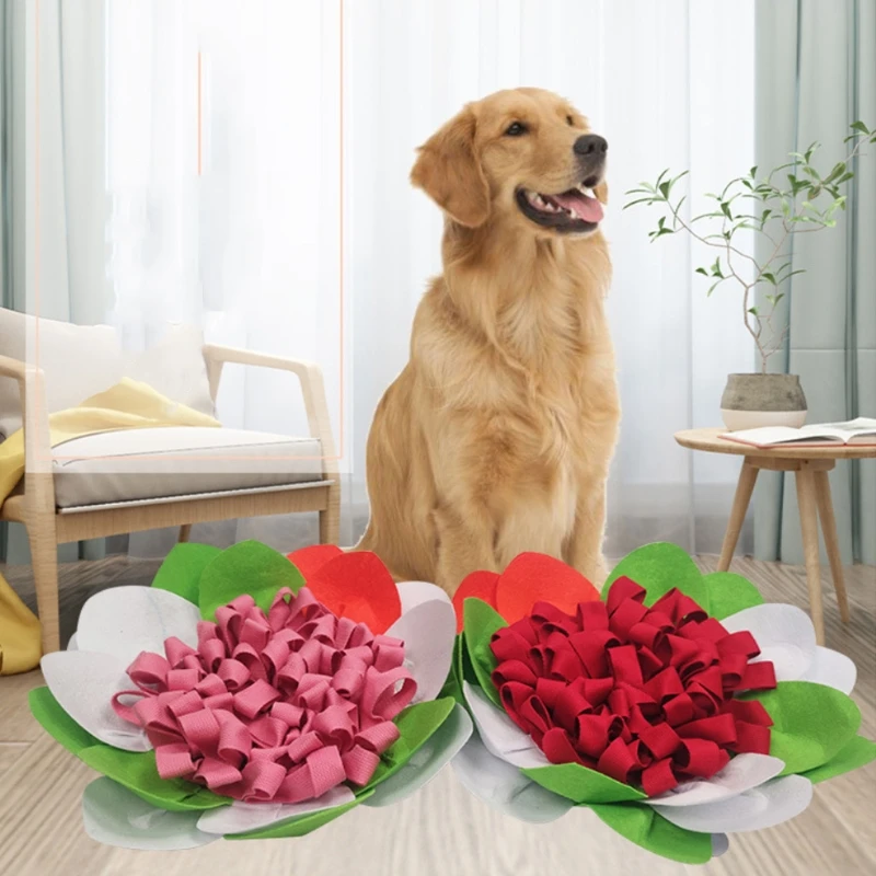 

Собака нюхательный коврик в форме цветка запаха собаки дрессировки прочный Укус устойчивостью щенок поведение учебные материалы