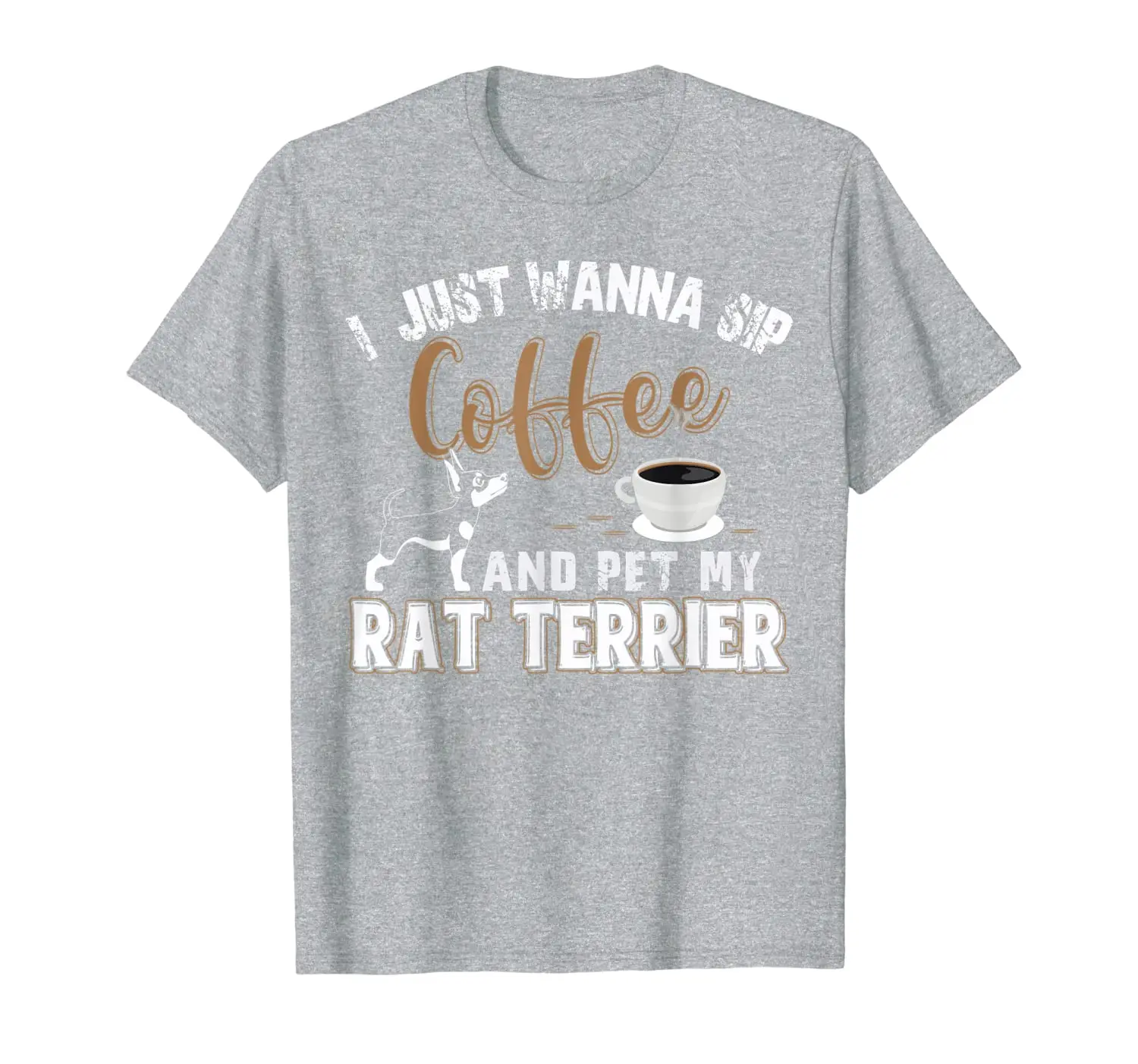 Rat Terrier Lover - Dog And Coffee Enthusiast Gift T-Shirt 
Rat Terrier Lover - Dog And Coffee Enthusiast Gift T-Shirt